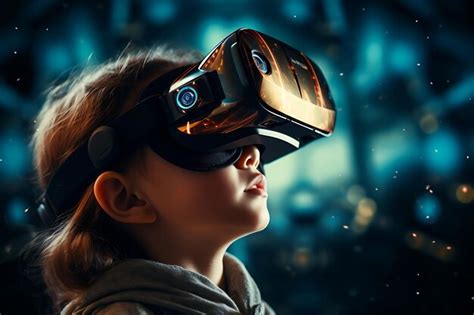 Virtual reality educational experiences future vision | Premium AI ...