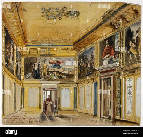 Gabinetto d'Isabella d'Este, Mantua, 1842. 'Studiolo' of Isabella d ...