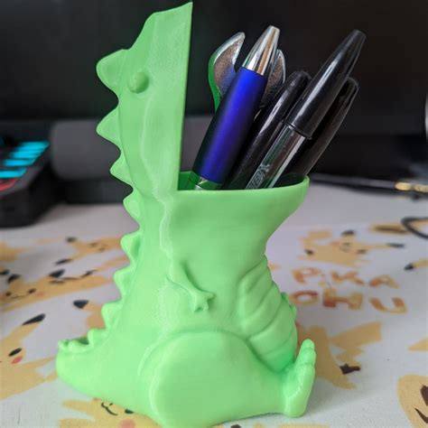 3D Printed Dinosaur Pencil Holder | Fun Desk Organizer – 3D Print Land