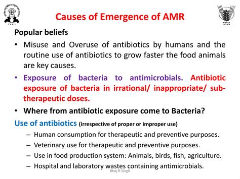 Unusual causes of emergence of antimicrobial drug resistance | PPTX
