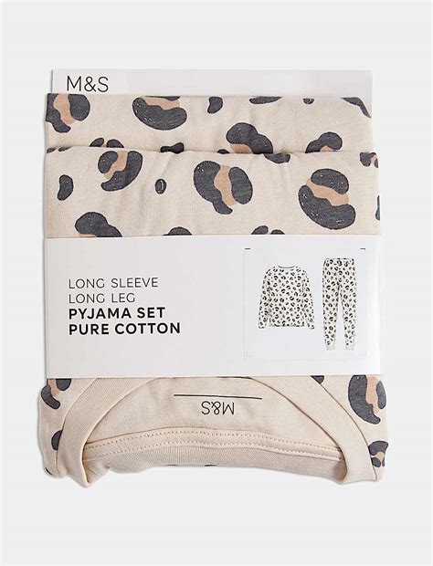 Buy Pure Cotton Leopard Print Pyjamas (1-16 Yrs) at Marks & Spencer