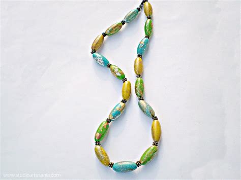 Polymer Clay Necklace Tutorial 的图像结果