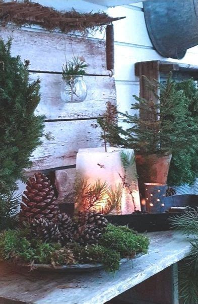 Image result for Cheap Rustic Christmas Table Decorations