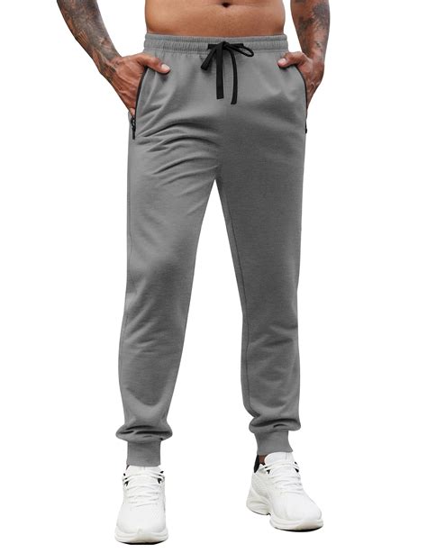 COOFANDY Mens Jogging Pants Lightweight Jogger Pants with Zipper ...