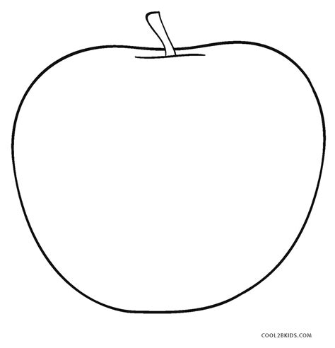 A Apple Coloring Pages