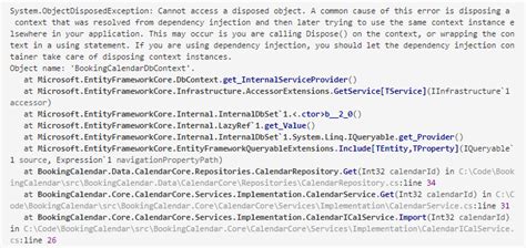 Image result for Cannot Access a Disposed Object