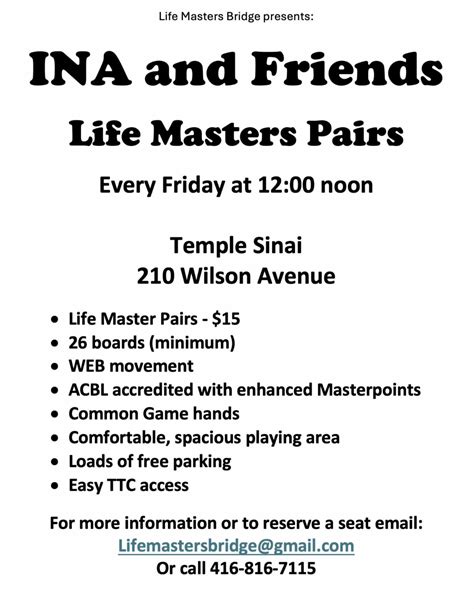 Next Live game at the Temple, Monday, January 6, at Temple Sinai, 210 ...