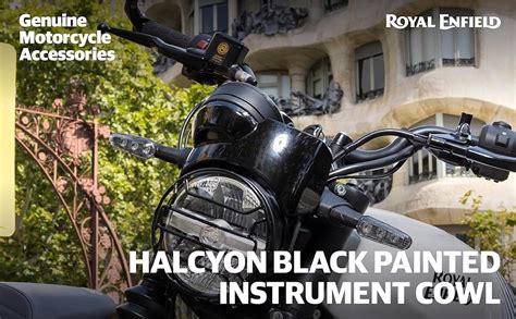 Royal Enfield KXA00472 Halcyon Black Painted Instrument Cowl for ...