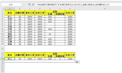 双行表头工资条的制作方法（多行表头制作工资条教程） - 搞机Pro网