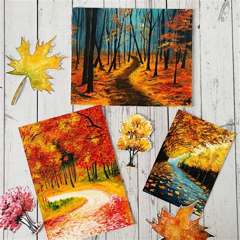 Image result for Tutorial Acrylic Fall Forest