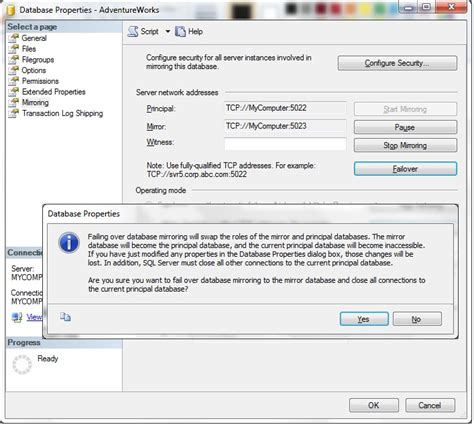 Image result for SQL Server Mirroring Failover