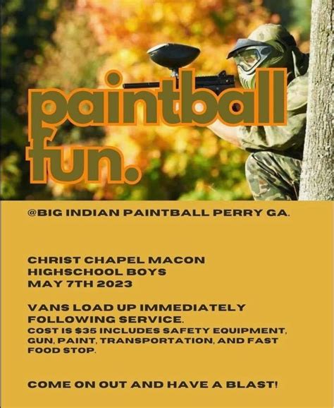CCYouth High School Guys Paintball, Christ Chapel Macon, 7 May 2023 ...