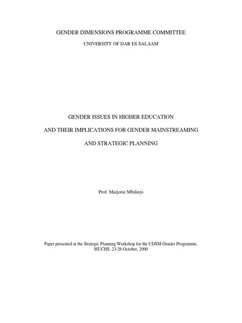 Image result for Mainstreaming Gender Report Cover