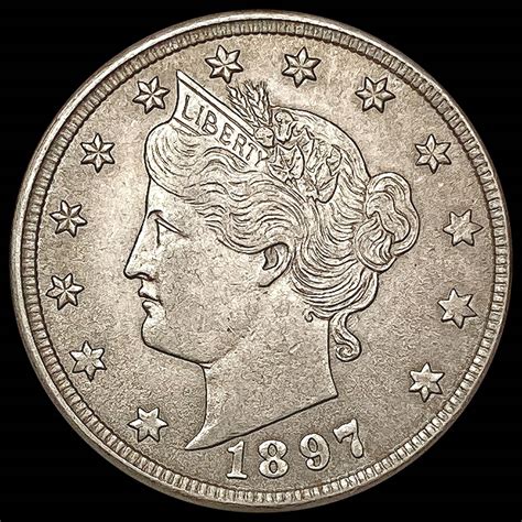 1897 Liberty Victory Nickel Choice Au Auction