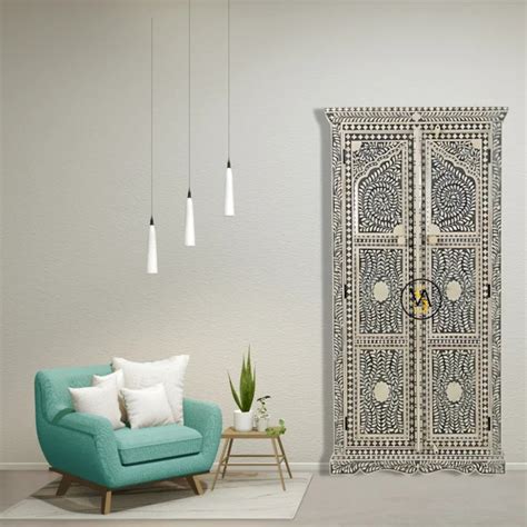 Buy Bone Inlay Jharokha Design Almirah Online – Vinayak Handicraft