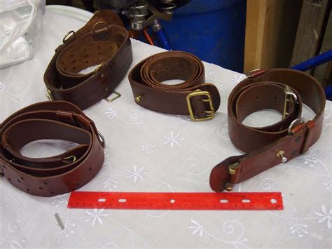 Lot Of RCMP Vintage Sam Brown Belts (1940's to 60's)