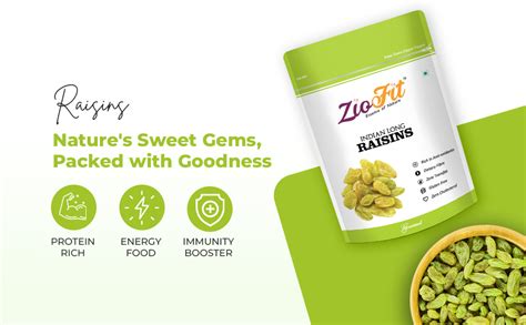 Ziofit Indian Long Raisins, 200g (Buy 1 Get 1 Free) : Amazon.in ...