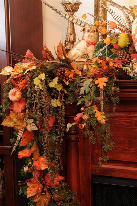 Leaves | Fall fireplace, Fall fireplace mantel, Fall decor