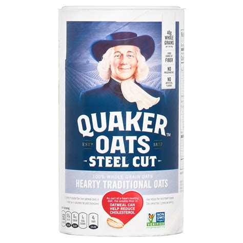 Quaker Steel Cut Traditional Oats, Cook on Stove or Microwave, 30 oz ...