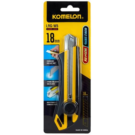 Komelon Cutter 18Mm 1-Blade Retractable Utility Knife (Snap-off Blade ...