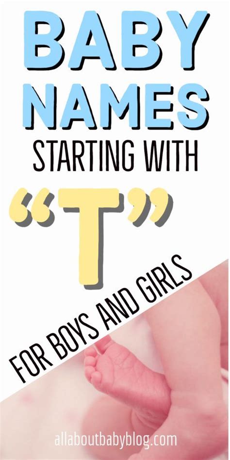Baby names starting with t 2023 - Artofit