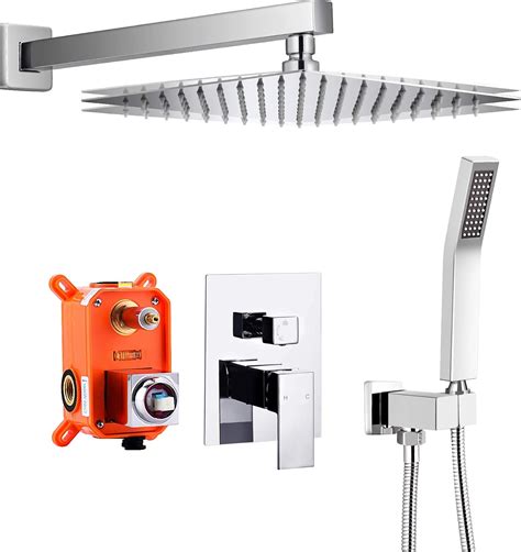 Buy Qomolangma 10” Wall Mounted Shower System with Pressure Balance ...