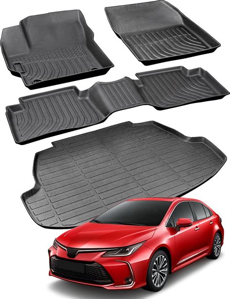 Amazon.com: All Weather Floor Mats Set Custom Fit for Toyota Corolla ...