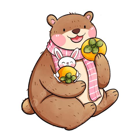 The Bear And The Rabbit Eat Persimmons Together, Twenty Four Solar ...