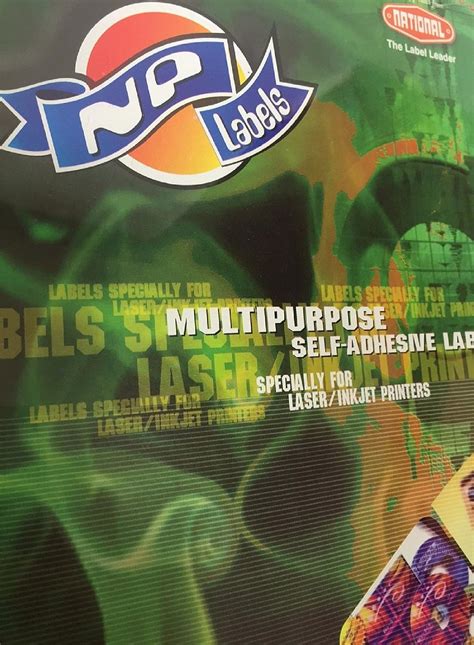 A4 Size White Paper Labels For Laser, Inkjet & Copiers - 197X34MM (50 ...