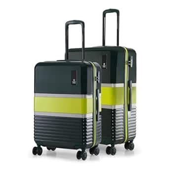 Buy Nasher Miles Mexico Hard-Sided Polycarbonate Luggage Set of 2 Dark ...