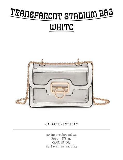 TRANSPARENT STADIUM BAG