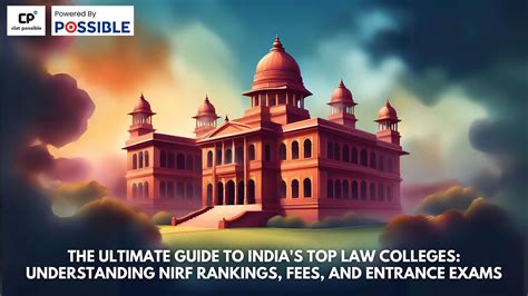 The Ultimate Guide to India's Top Law Colleges: Understanding NIRF Rankings, Fees, and Entrance ... - ranking of law colleges in india