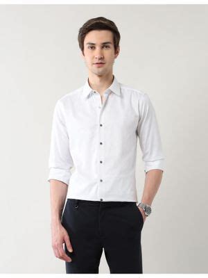 Buy Arrow Newyork Mens Manhattan Slim Fit Pinstriped Shirt (38) Online