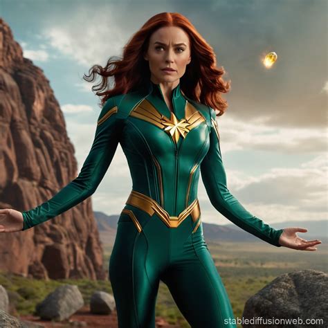 Jean Grey Marvel Comic Book Scene | Stable Diffusion Online