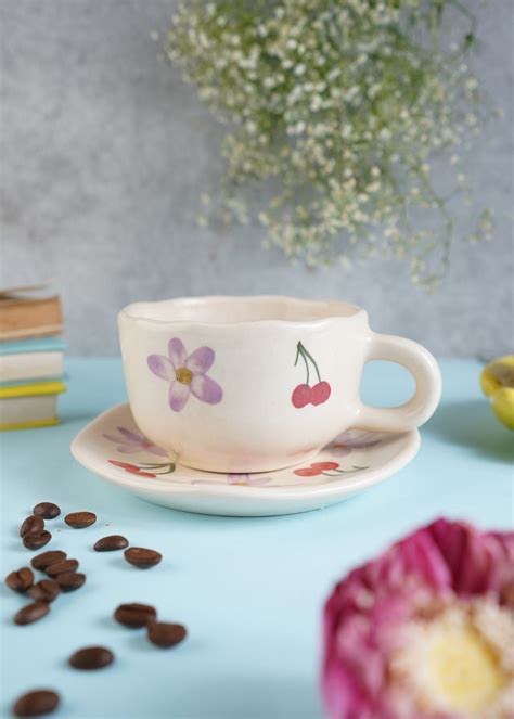 Buy Handmade Mugs and Dessert Plate at low Prices – WeavingHomes