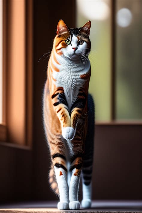 Lexica - A 3 legged cat named lola