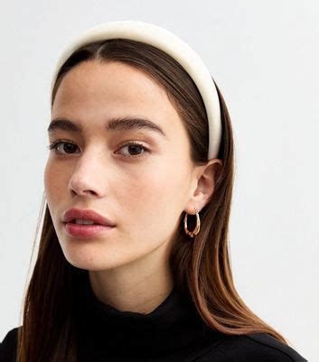 Cream Padded Satin Headband | New Look