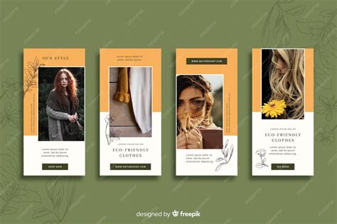 Clothing instagram stories collection | Free Vector