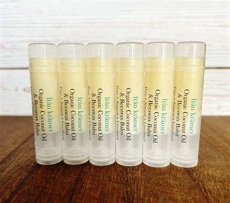 Organic Coconut Oil Lip Balm /organic Lip Balm / Unscented Lip Balm ...