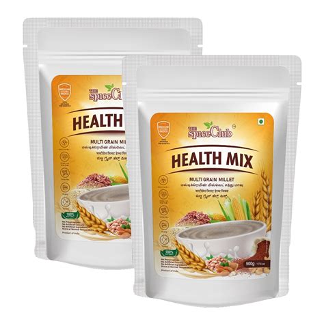 The Spice Club Multi Grain Millet Health Mix 500gm - pack of 2 (100% ...