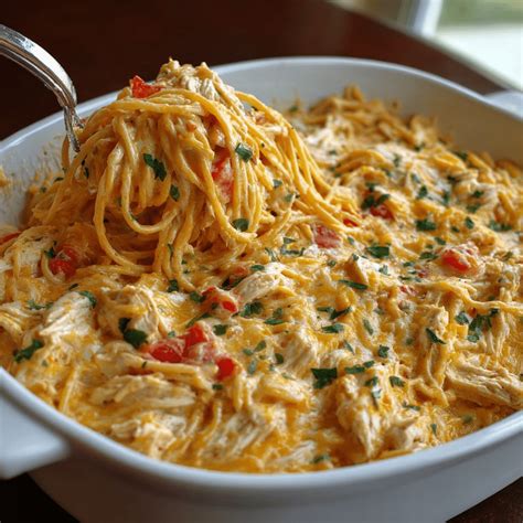 Southern Cheesy Chicken Spaghetti Casserole
