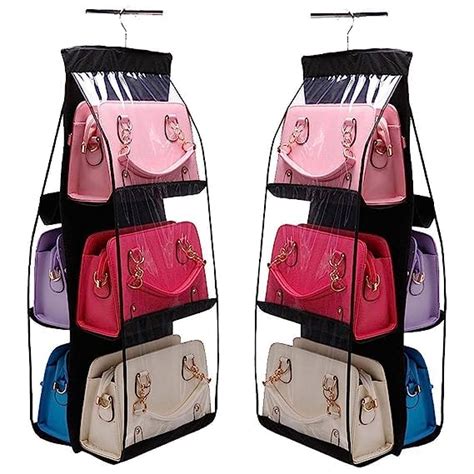 Coolkart 6 Pocket Foldable Hanging Purse Handbag Organizer for Storage ...