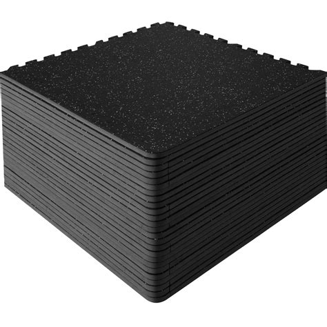 KFFKFF 25 Pieces 1/2 Inch Thick Gym Floor Mats, 24" x 24" EVA Foam and ...