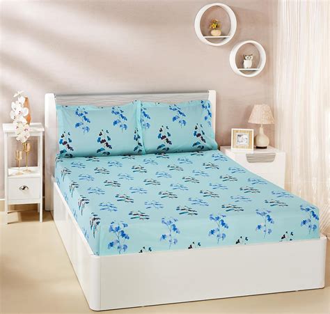 Amazon Brand - Solimo Floral Beauty 144 TC 100% Cotton Double Bedsheet ...