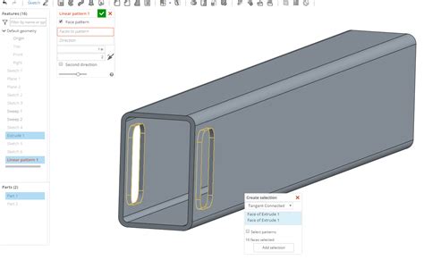 Image result for Onshape Feature Script Linear Pattern