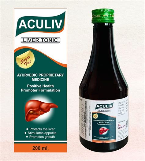 Buy Aculiv Liver Tonic | Ayurvedic & Sugar Free |200 ml | For fatty ...