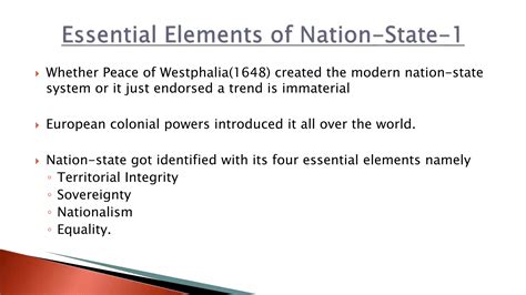 Elements Of Nationalism