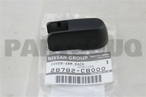 28782CB000 Genuine Nissan COVER-ARM,BACK WINDOW WIPER 28782-CB000 | eBay