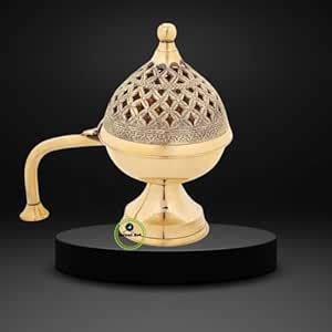 Great Art Pure Brass Dhuna Loban Burner, Dhooni Dhoop Dani Incense ...