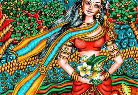 Kerala Mural Painting Wallpaper – From ₹99/sq ft